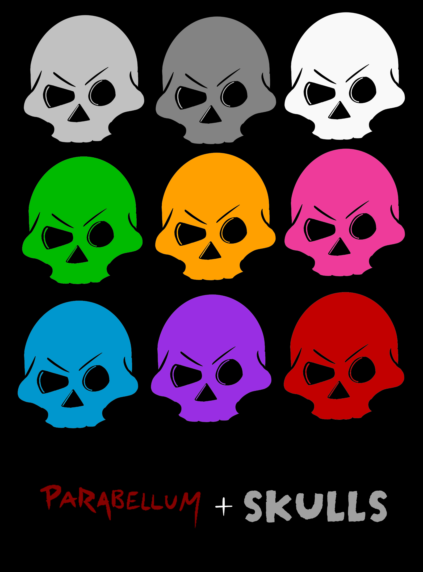 Colorful Skulls Sticker Sheet