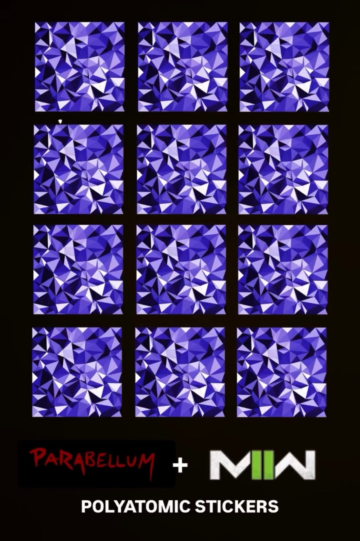 Polyatomic Camo Stickers